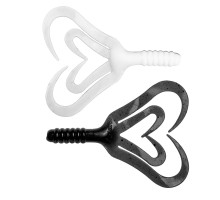Твистер Credo Four Tail 3,35"/8,5 см Black & White 10шт. (HS-20-023) Helios