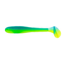 Виброхвост Catcher 3,55"/9 см Blue Lime 5шт. (HS-2-040) Helios