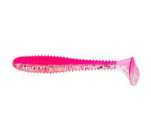 Виброхвост Catcher 3,55"/9 см Silver Sparkles & Pink 5шт. (HS-2-035) Helios