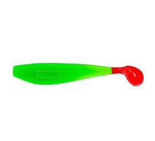 Виброхвост Zander 4"/10,2см Lime & Red 5шт. (HS-36-021) Helios