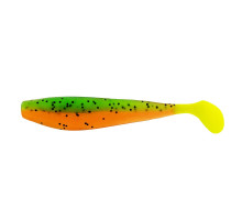 Виброхвост Zander 4"/10,2см Pepper Green & Orange LT 5шт. (HS-36-032) Helios