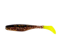 Виброхвост несъедоб. Vigor 3,75"/9.5 см Black Sparkles LT 100шт. (HS-6-033-N) Helios