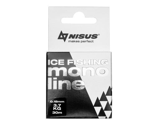Леска MONOLINE ICE FISHING 0,18mm/30m Nylon Transparent (N-MIF-018-30) Nisus
