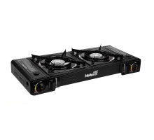 Плита газовая портативная двухконфорочная (HS-BDZ-2X155) Helios
