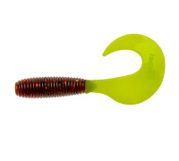 Твистер Credo 3,35"/8,5 см Rusty Gold & Lime 7шт. (HS-11-017) Helios