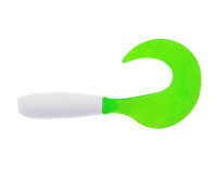 Твистер Credo 3,35"/8,5 см White & Green 7шт. (HS-11-016) Helios