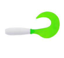 Твистер Credo 3,35"/8,5 см White & Green 7шт. (HS-11-016) Helios