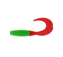 Твистер несъедоб. Credo 2,35"/6,0 см Lime & Red 100шт. (HS-10-021-N) Helios