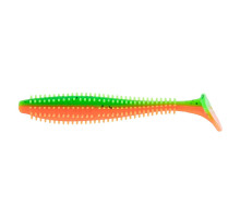 Виброхвост Shaggy 3,35"/8,5 см Pepper Green & Orange 5шт. (HS-16-018) Helios