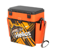Ящик рыболовный зимний FishBox TROUT оранжевый, с карманами (HS-FB-IML-19-O) Helios