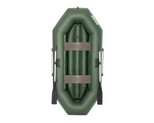 Лодка Бриз А260 надувное дно, зеленый Тонар