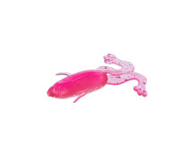Лягушка несъедоб. Crazy Frog 3,55"/9,0 см Silver Sparkles & Pink 50шт. (HS-23-035-N) Helios