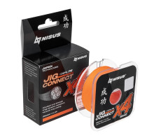 Шнур JIG CONNECT X4 PE Orange 150m #0.25, 0.08mm 2.4кг/5.7LB (T-N-JC-X4-0.08-150-O) NISUS