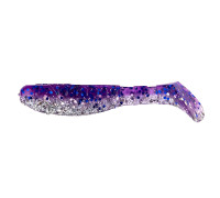 Виброхвост Chubby 3,55"/9 см Silver Sparkles & Fio 5шт. (HS-4-036) Helios