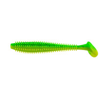 Виброхвост Shaggy 5,12"/13 см Green Lime 5шт. (HS-18-010) Helios