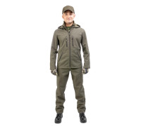 Костюм демисезонный КУМИР PRO, soft shell, цв.хаки р.52-54/170-176 Helios