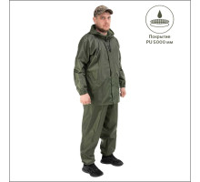 Костюм ветровлагозащитный Походный, цв.зеленый PU 5000 р.56 (T-KS-VVZ-3XL-PU5-002) Helios