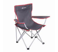 Кресло складное серый/красный без чехла (N-242-GR-1) NISUS (пр-во ГК Тонар)