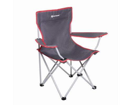 Кресло складное серый/красный без чехла (N-242-GR-1) NISUS (пр-во Тонар)