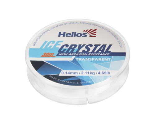 Леска ICE CRYSTAL Nylon Transparent 0,14mm/30 (HS-ICT 0,14/30) Helios