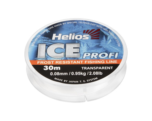 Леска Ice Profi Nylon Transparent 0,08mm/30 (HS-IPT 0,08/30) Helios