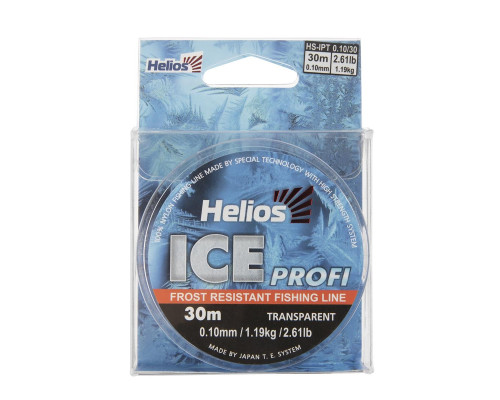 Леска Ice Profi Nylon Transparent 0,10mm/30 (HS-IPT 0,10/30) Helios