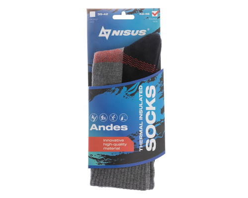 Термоноски ANDES N-948-01Н р.39-42 NISUS Термоноски ANDES N-948-01Н р.39-42 NISUS