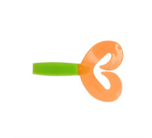 Твистер Credo Double Tail 3,54"/9 см Lime & Orange 5шт. (HS-28-020) Helios