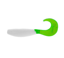 Твистер несъедоб. Hybrid 2,75"/7,0 см White & Green 100шт. (HS-13-016-N) Helios