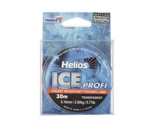 Леска Ice Profi Nylon Transparent 0,16mm/30 (HS-IPT 0,16/30) Helios