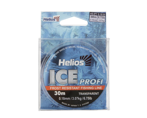 Леска Ice Profi Nylon Transparent 0,18mm/30 (HS-IPT 0,18/30) Helios