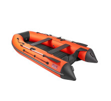 Лодка Алтай А320 оранжевый/черный, надувное дно Тонар