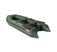 Лодка Алтай А320 зеленый, надувное дно Тонар