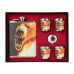 Набор Настоящему мужику Медведь (фляжка 240 мл + 4 стопки + воронка) (HS-N-RM-B-A21) Helios