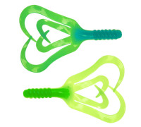 Твистер Credo Four Tail 3,35"/8,5 см Blue Lime 10шт. (HS-20-040) Helios