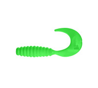 Твистер несъедоб. Credo 2,35"/6,0 см Electric green 100шт. (HS-10-007-N) Helios