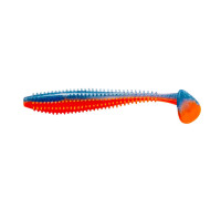 Виброхвост Shaggy 3,35"/8,5 см Star Blue & Orange 5шт. (HS-16-044) Helios